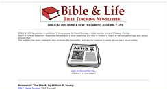 Desktop Screenshot of bibleandlife.org