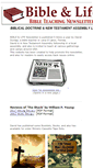 Mobile Screenshot of bibleandlife.org